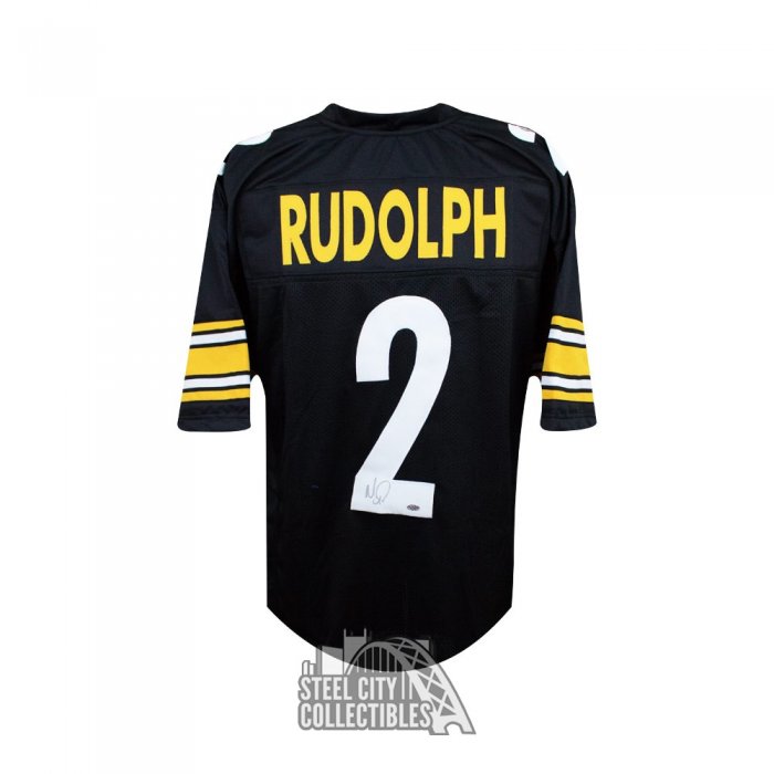 Mason Rudolph Autographed Pittsburgh Custom Football Jersey - Leaf COA