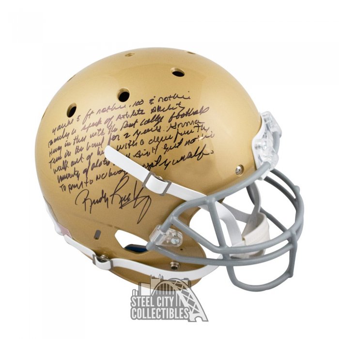 RUDY RUETTIGER NOTRE DAME SUPPORT OUR TROOPS CAMO RUDY/HOLOGRAM