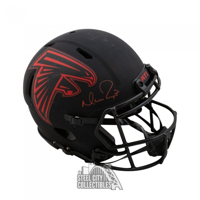 Shop Matt Ryan Autographed Atlanta Falcons Black Full Size Authentic Speed  Helmet 2016 NFL MVP