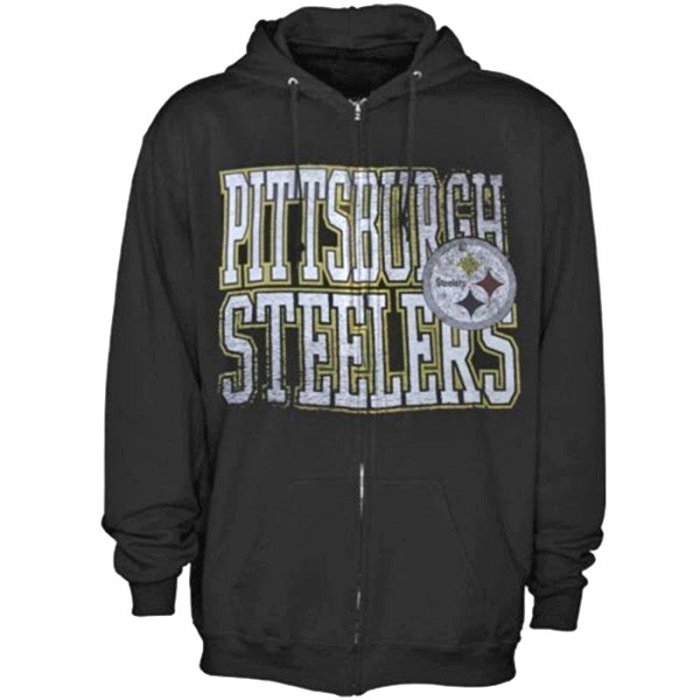 Pittsburgh Steelers NFL Intimidating V Full-Zip Hooded