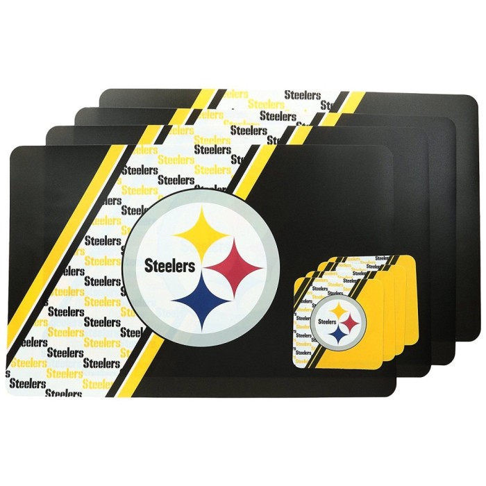 Steelers Merch Football Magnet/pittsburgh Coasters 