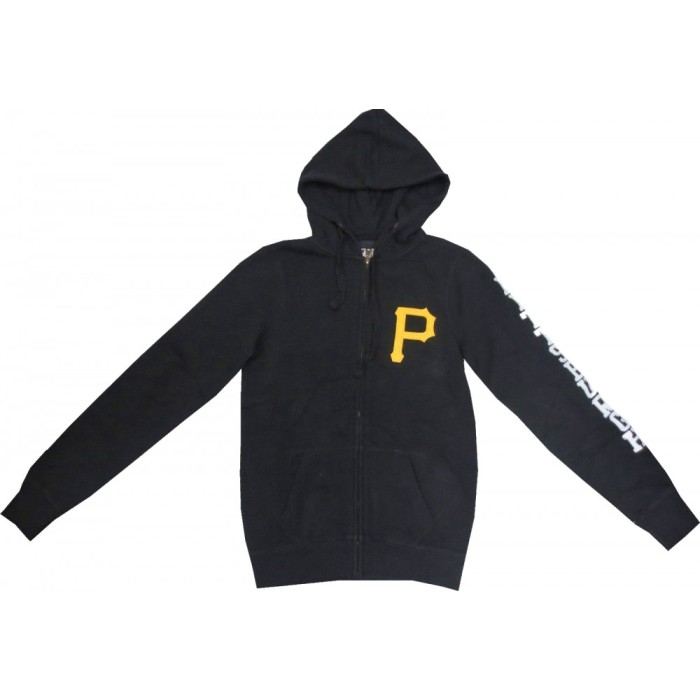 Pittsburg Pirates MLB Baseball Black Hoodie Hooded Sweatshirt Sz XLT Tall