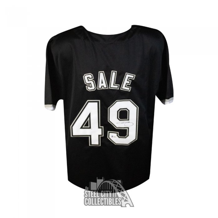 Chris Sale Autographed Boston Custom Baseball Jersey - JSA COA