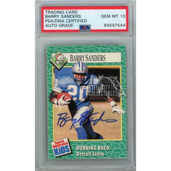 Barry Sanders  PSA AutographFacts℠