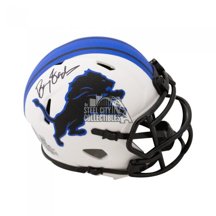 Barry Sanders Autographed/Signed Detroit Lions Mini Helmet BAS 26800 –  Denver Autographs