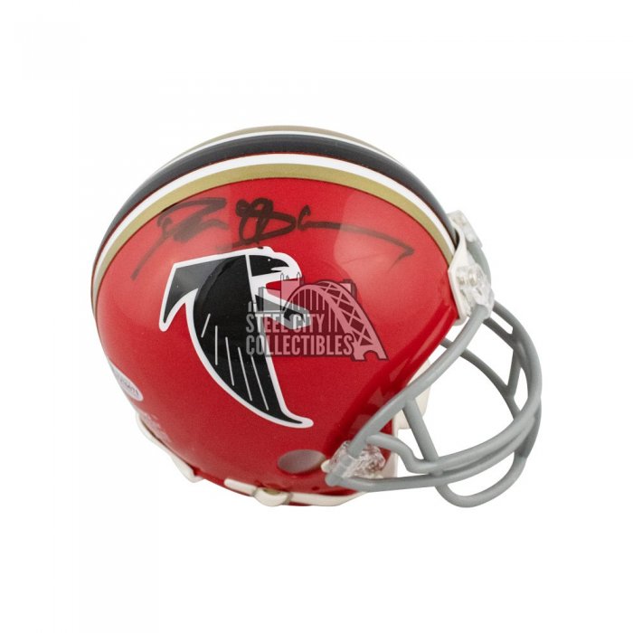 Atlanta Falcons NFL Helmet Shadowbox w/Deion Sanders card