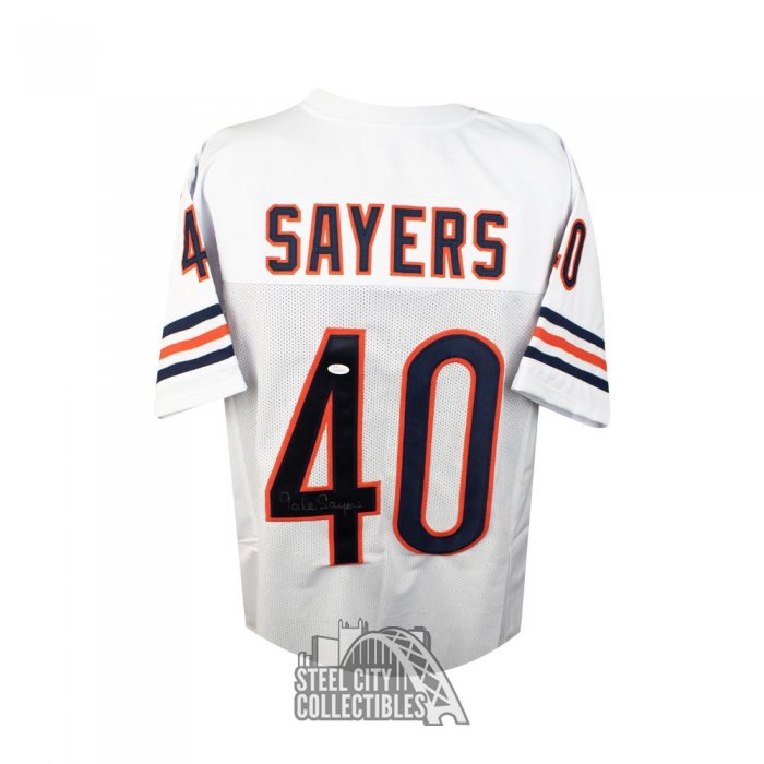 Gale Sayers Signed 24x30 Custom Framed Jersey (JSA COA)