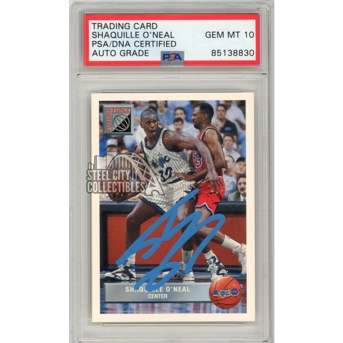 Shaquille O'Neal 1992-93 Upper Deck Autograph Rookie Card #P43 PSA/DNA ...