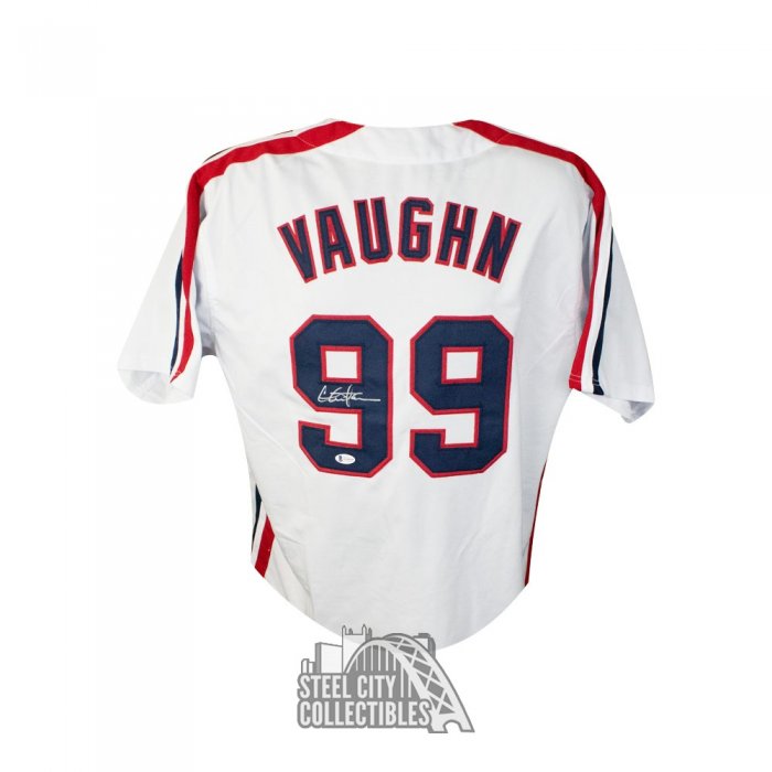 Charlie Sheen Signed Indians Custom Jersey Major League with JSA White