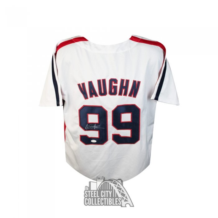 Charlie Sheen Autographed Cleveland Vaughn Navy blue Baseball Jersey ( –  Golden Autographs