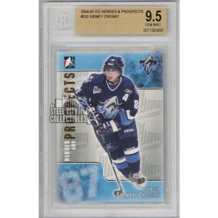 Sidney hot Crosby Rookie Gold BGS 9