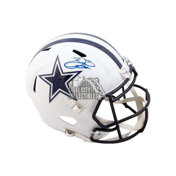 : Emmitt Smith Autographed Dallas Cowboys Chrome Full-Size  Football Helmet BAS COA : Collectibles & Fine Art