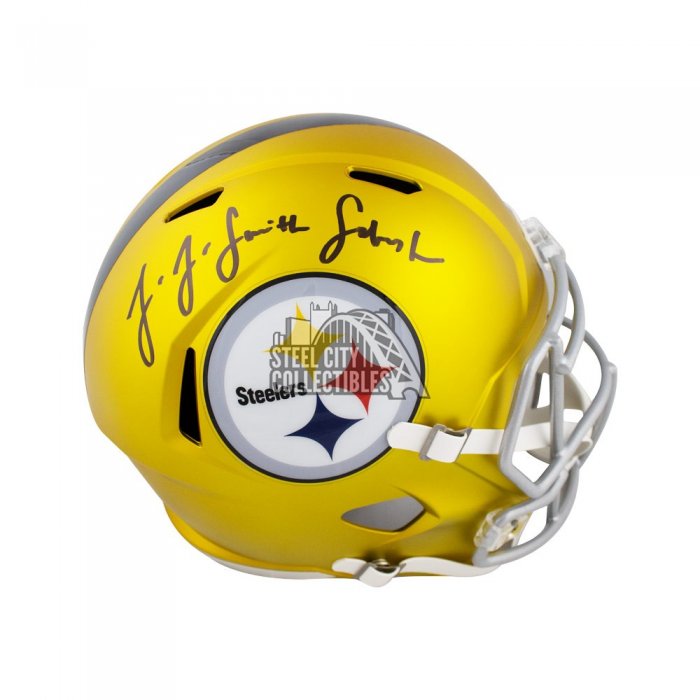 Hines Ward Signed Steelers Full-Size Authentic On-Field Salute to Service  Alternate Speed Helmet Inscribed SB XL MVP (Beckett)