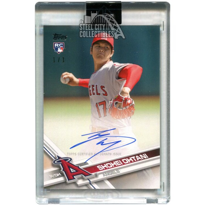 Shohei Ohtani Autographed, KANJI & Inscribed 2018 ROY Scarlet