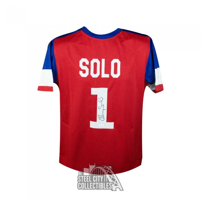 Framed Hope Solo Autographed Signed Usa Soccer Jersey Fanatics