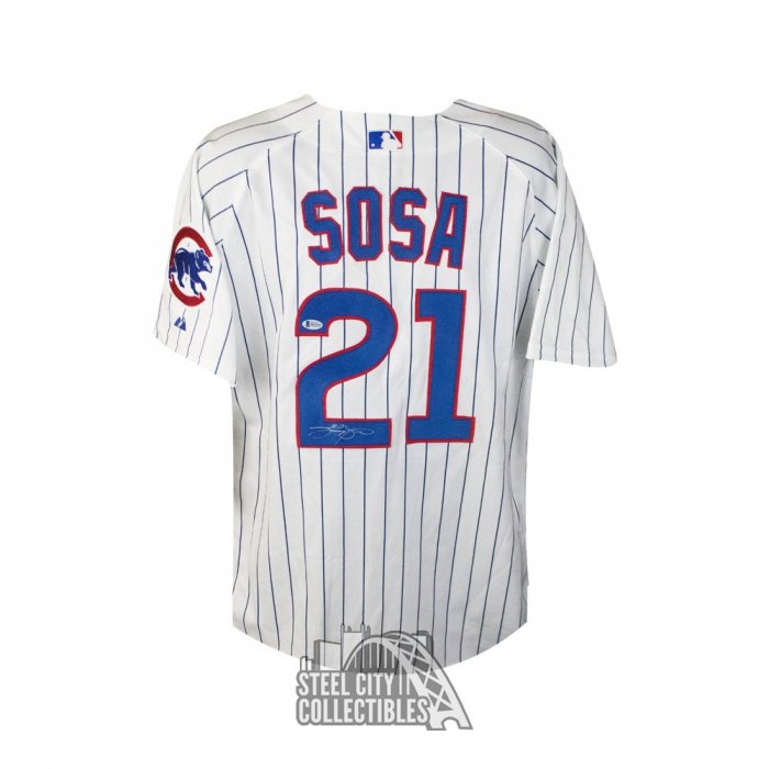 Sammy Sosa Signed Chicago Cubs Jersey Bas Beckett Stat Jersey Rare -  Autographed MLB Jerseys at 's Sports Collectibles Store
