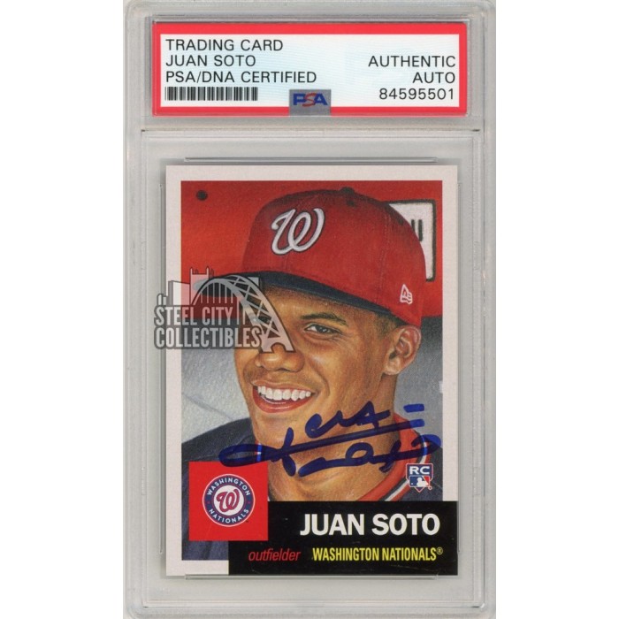 セール新品 topps heritage 2018 juan soto RC PSA/DNA www