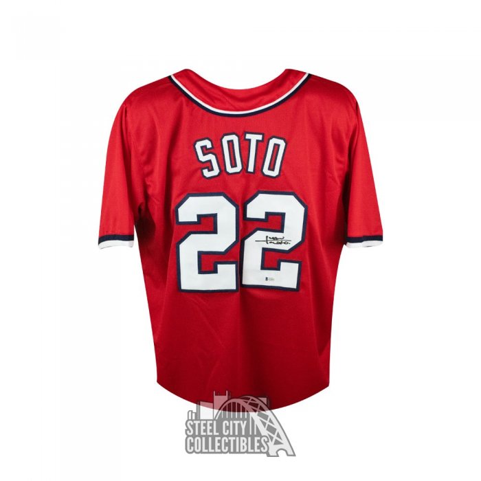 Juan Soto Autographed Washington Nationals White Majestic Baseball Jersey -  BAS COA