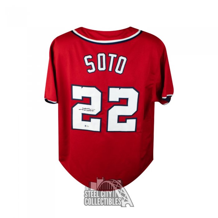 Juan Soto Autographed Washington Custom Blue Baseball Jersey - BAS COA