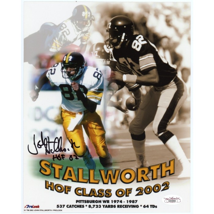 Pittsburgh Steelers HOF John Stallworth #82 Autographed 8x10 With COA