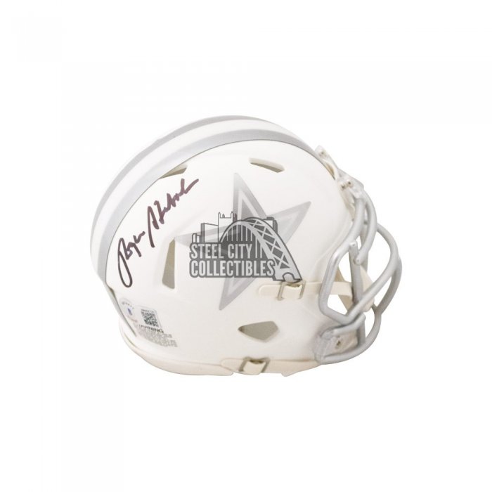 Roger Staubach Autographed Dallas Cowboys 1976 Speed Mini Helmet BAS