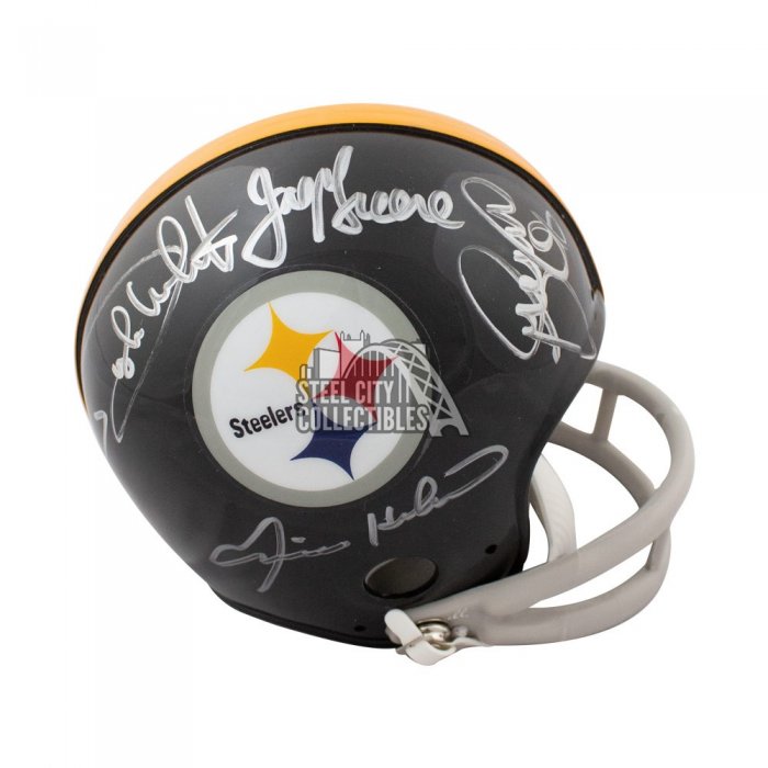 Steel Curtain Autographed Pittsburgh Steelers Full Size Helmet JSA /Loa