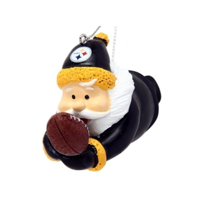 Merry Christmas Pittsburgh Steelers NFL Santa And Reindeer Ornaments -  Banantees