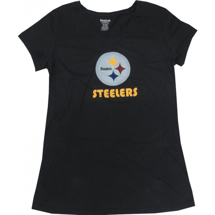 Pittsburgh Steelers Helmet Logo Grey T Reebok Shirt