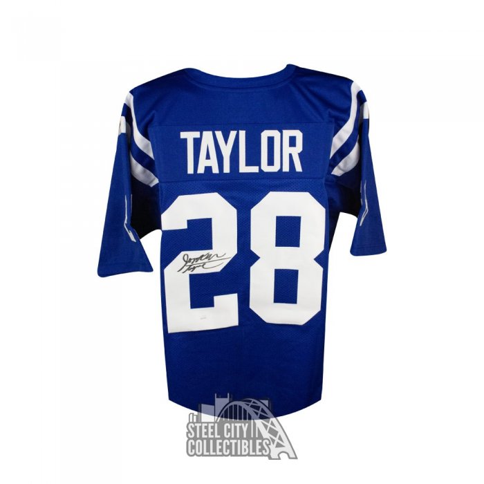 Autographed/Signed Jonathan Taylor Indianapolis White Football Jersey JSA  COA