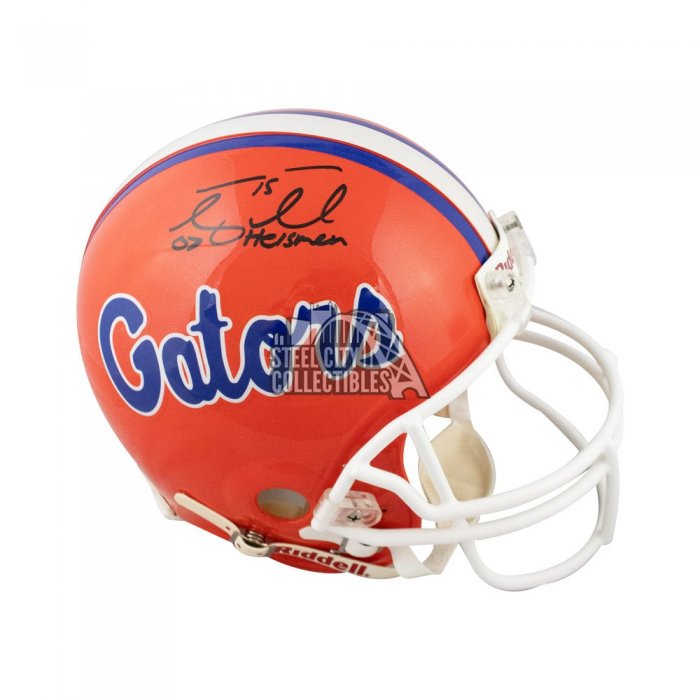 Tim Tebow Autographed Helmet, Jersey and Football at Kissimmee