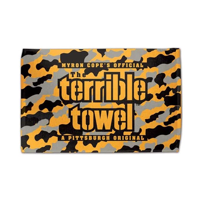 Pittsburgh Steelers Official Gold Camo Terrible Towel