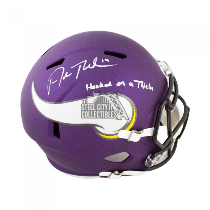 P P* Adam Thielen Autographed NFL Football – Lend A Hand Up