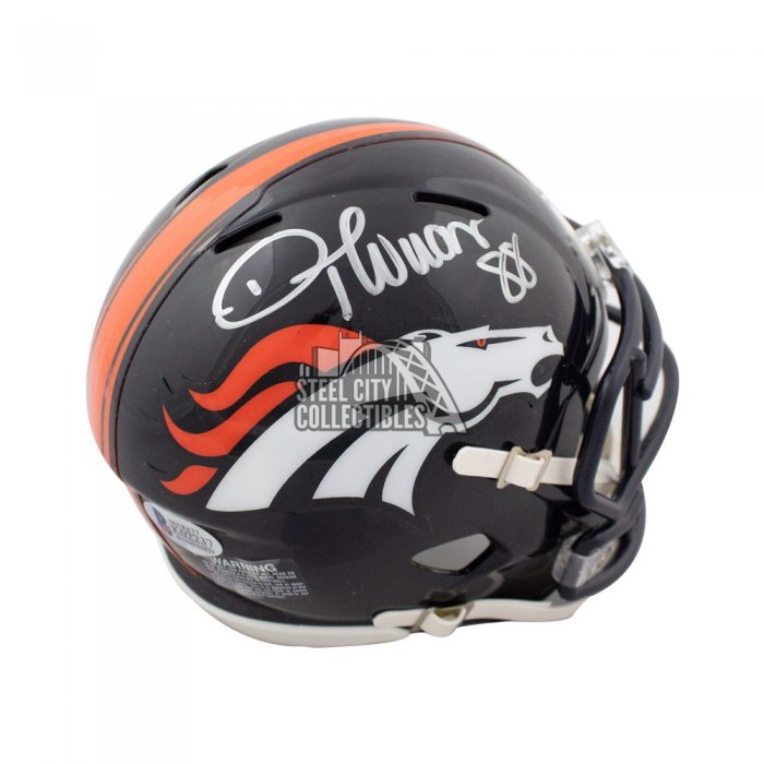 Demaryius Thomas Signed Denver Broncos Mini Helmet - JS