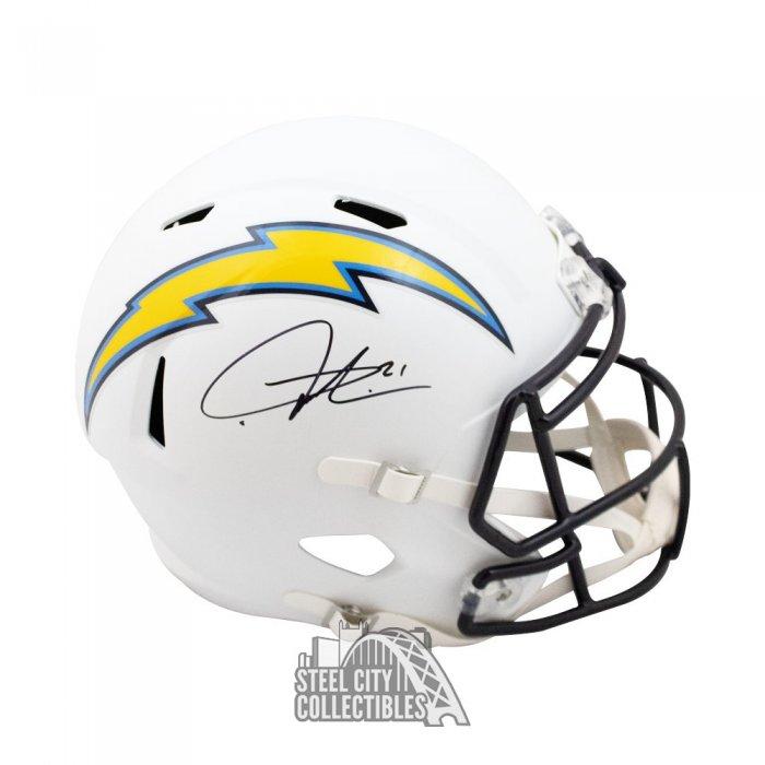 LaDainian Tomlinson HOF 17 Autographed Chargers Eclipse Replica Full-Size Football  Helmet - BAS COA