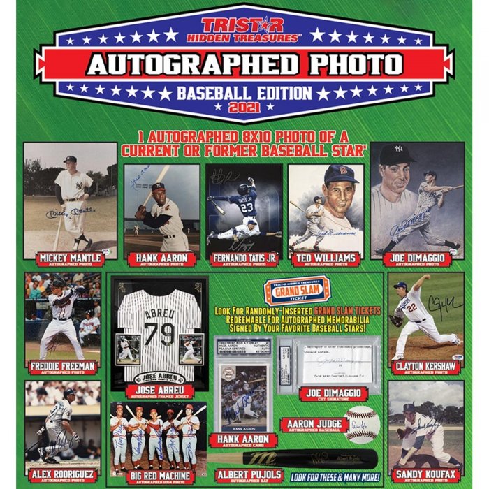 2021 Tristar Hidden Treasures Autographed Photos Baseball Edition Box ...