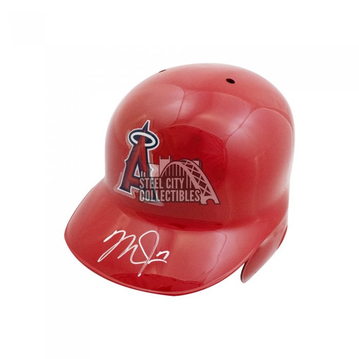 Mike Trout Autographed Black Angels Batting Helmet