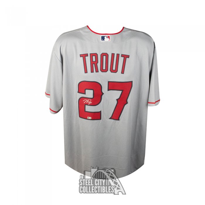 Mike Trout Black & Gold Los Angeles Angels Baseball Jersey