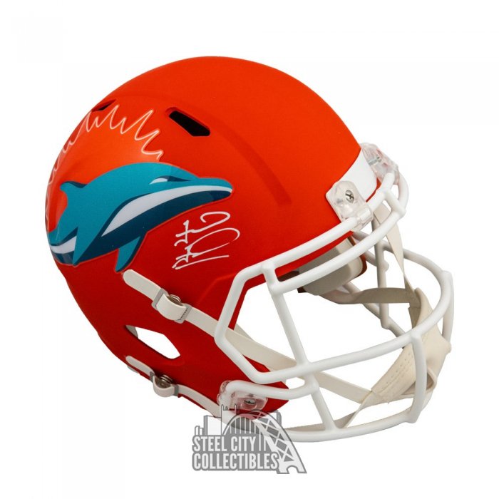 Tua Tagovailoa Autographed Dolphins Eclipse Mini Football Helmet - Fanatics  (Orange Ink)