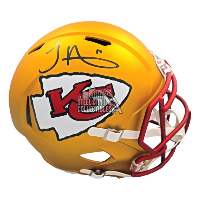 Tyreek Hill Signed Kansas City Chiefs Matte Black Full-Size Speed Helmet  (JSA COA)