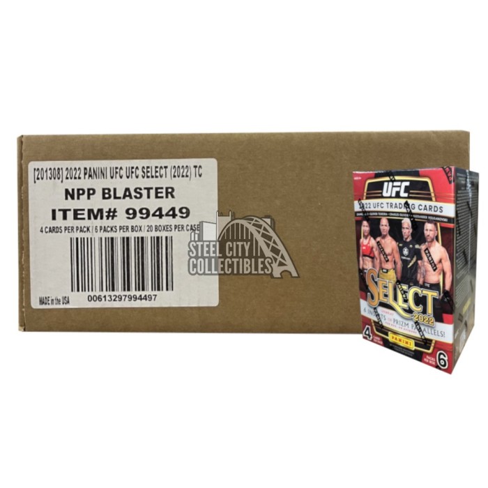 2022 Panini Select UFC Blaster 20Box Case Steel City Collectibles