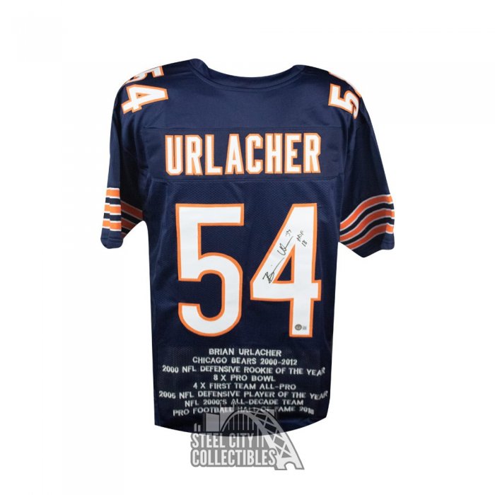 Brian Urlacher Signed Chicago Bears Jersey (PSA) 8xPro Bowl