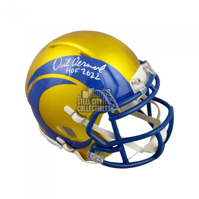 Dick Vermeil HOF 2022 Autographed St Louis Rams Lunar Eclipse Replica  Full-Size Football Helmet - BAS (Blue Ink)