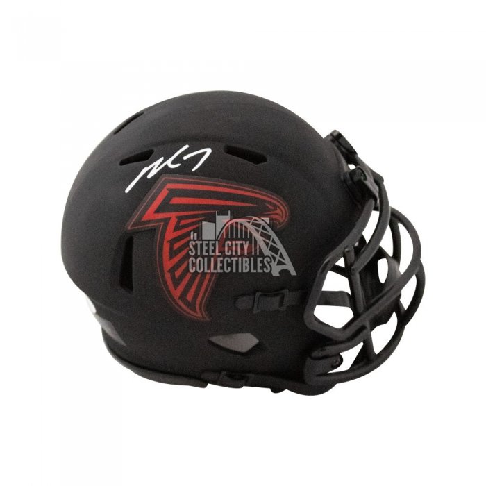 Michael Vick Stats Autographed Atlanta Falcons Eclipse Replica Full-Size  Football Helmet - BAS