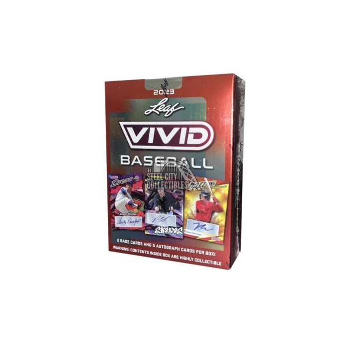 2023 Leaf Vivid Baseball Hobby 5-Box Random Serial Number ...