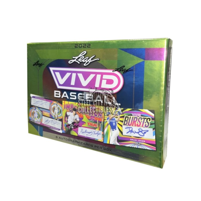 2022 Leaf Vivid Baseball Hobby Box Steel City Collectibles