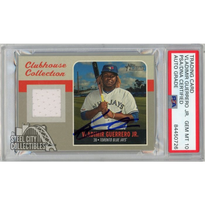 Vladimir Guerrero Jr. Graded 10 Topps Heritage Baseball Card