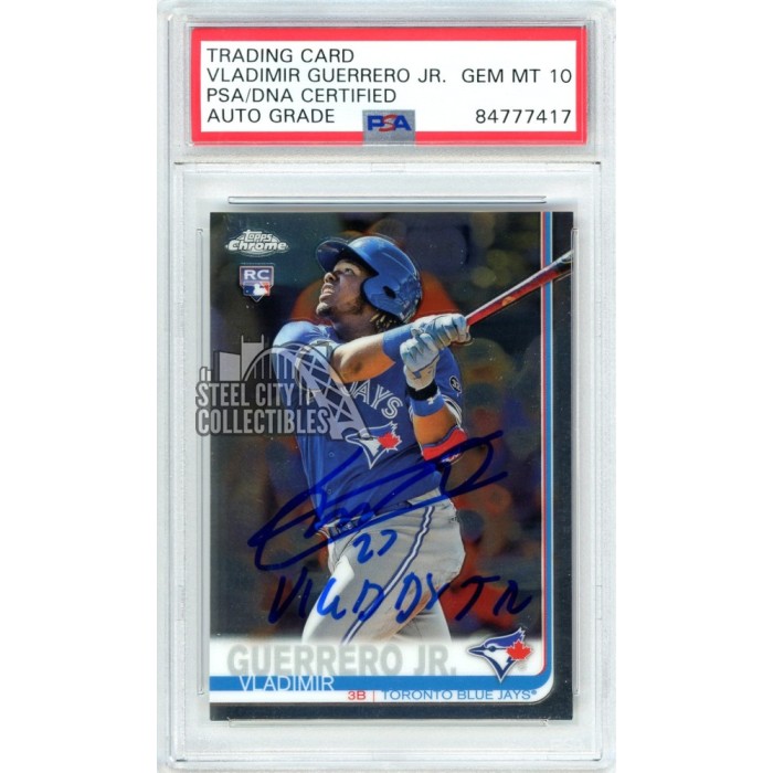 Vlad Guerrero Jr Autographed 2019 Topps Heritage Performers Slabbed Ca —  Coach's Collectibles