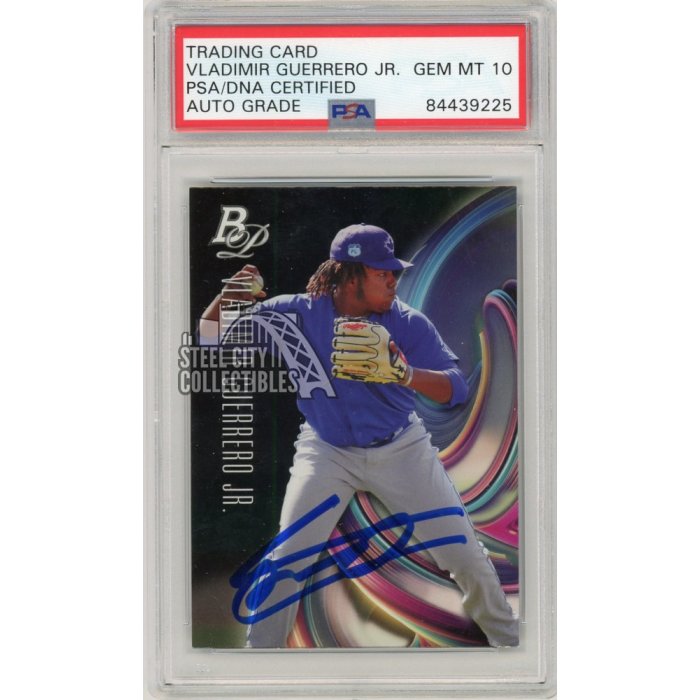 Vladimir Guerrero Jr 2018 Bowman Platinum Autographed Card #56- PSA/DNA ...