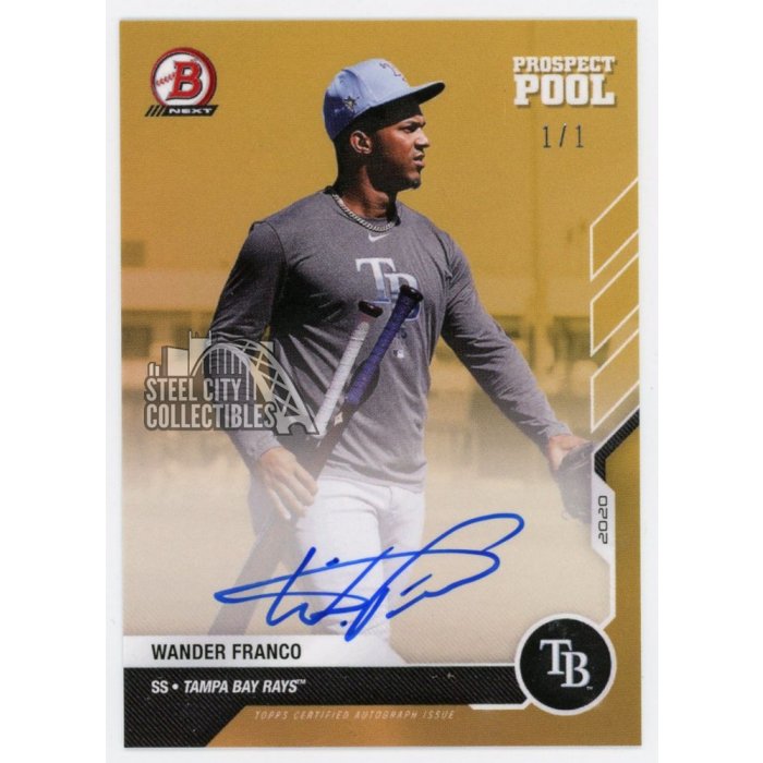 Wander Franco 2020 Bowman Next Prospect Pool Autograph 1/1