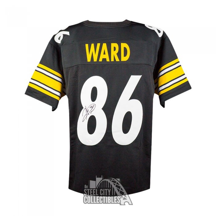 Autographed/Signed Hines Ward Pittsburgh Black Football Jersey JSA COA at  's Sports Collectibles Store